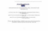 Plan de Estudios 2004 Carrera de Contador Público ...eesjojutla.com/wp-content/uploads/2016/11/PE-LIC-EN-CONTADOR... · Educación Pública. ... Modelo Universitario vigente, con