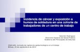Incidencia de cáncer y exposición a humos de soldadura en ... · PDF fileIncidencia de cáncer y exposición a humos de soldadura en una cohorte de trabajadores de un centro de trabajo