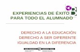 EXPERIENCIAS DE ÉXITO PARA TODO EL ALUMNADOxtec.cat/crp-baixebre/escola inclusiva/Experiencias de exito para... · z Información al profesorado, familias, voluntariado y otros agentes