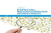 ESPECIAL BIOSEGURIDAD DESINFECTANTES · PDF filemayo Especial Bioseguridad DESINFECTANTES ESPECIAL BIOSEGURIDAD DESINFECTANTES aDESINFECTANTE de amplio espectro.