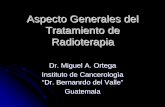 Aspecto Generales del Tratamiento de Radioterapia de Radioterapia.pdf · ESCALA EN TIEMPO DE LOS EFECTOS DE ... Radioterapia zRadioterapia externa ... secundarios a cambios tisulares