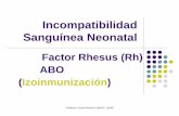 Incompatibilidad Sanguínea Neonatal - Bienvenidosbibliotecaitecponce.weebly.com/uploads/1/0/4/3/10432120/factor_rh.pdf · Profesora: Grisell Nazario Colón/07 rev/08 Objetivos Cada