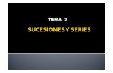 TEMA 3 - SUCESIONES Y SERIES - ocw.uniovi.esocw.uniovi.es/.../content/1/TEMA_3_-_SUCESIONES_Y_SERIES.pdf · Manejar los conceptos de sucesión y serie y utilizar las series de potencias