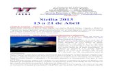GRUPO GEA Sicilia 2013 13 a 21 de Abril - viajestarna.comviajestarna.com/images/icagenda/files/Itinerario de Sicilia... · ... donde conexionaremos con el vuelo SN3131 a las 11.15
