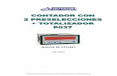MANUAL DE USUARIO - automatica-elec.es · PDF fileVersión 9.0 Manual de usuario del contador con totalizador ... DIMENSIONES DE LA CAJA Y CONEXIÓN DE LAS REGLETAS ... (llamado “modo