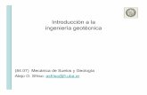Introducción a la ingeniería geotécnicamaterias.fi.uba.ar/6408/101 Intro Ing Geotecnica.pdf · – Se toma lista: el alumno queda libre en la 8va falta ... procedimiento y resultados