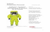 DuPont Protección Personal Revisado Marzo · PDF fileDuPont Protección Personal Revisado Marzo 2008 DuPont™ Tychem® Válido para: Manual para el Usuario de la Prenda Ropa de Protección