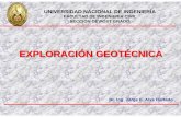 EXPLORACIÓN GEOTÉCNICA - guzlop- · PDF fileMETODOLOGÍA DE UN ESTUDIO GEOTÉCNICO - Reconocimiento geológico y de sitio: interpretación del origen y formación de suelos, evaluación