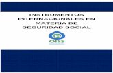 INSTRUMENTOS INTERNACIONALES EN MATERIA DE SEGURIDAD · PDF fileinstrumentos internacionales en materia de seguridad social 3 sumario pág. introducciÓn 4 i. instrumentos de carÁcter