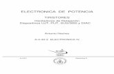 ELECTRONICA DE POTENCIA - …potencia.eie.fceia.unr.edu.ar/TIRISTORES 3.pdf · A la derecha del punto de valle se encuentra la zona de saturación donde la corriente de emisor está