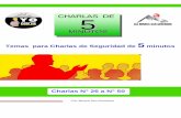CCHHAARRLLAASS DDEE 55 - Cia. Minera San Gerónimo · PDF file55 CCHHAARRLLAASS DDEE MMIINNUUTTOOSS Temas para Charlas de Seguridad de 5 minutos Charlas N° 26 a N° 50 Cía. Minera