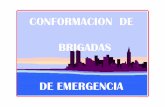 CONFORMACION DE BRIGADAS - · PDF fileTerminada la sesión el participante estará en capacidad de: • Identificar el nivel de organización para la atención de emergencias en su