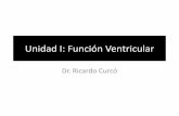Unidad I: Función Ventricular · PDF filePrecarga •Corresponde al volumen al final de la diástole (VTD). •Generalmente, depende del llenado ventricular. –Factores determinantes: