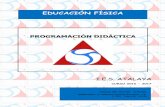 EDUCACIÓN FÍSICA -   · PDF fileplan de trabajo del departamento de educaciÓn fÍsica..5 3. fundamentos de la programaciÓn