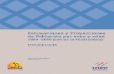 Estimaciones y Proyecciones - inec.go.cr · PDF fileEstimaciones y Proyecciones de Población por sexo y edad 1950 -2050 (cifras actualizadas) METODOLOGÍA San José, Costa Rica JUNIO