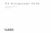 El lenguaje SQL -   · PDF file2.5. Consultas a una base de datos relacional ... SQL en sus SGBD relacionales, con lo qu e este lenguaje adquirió una gran po-pularidad. 2)