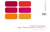 Lecciones de derecho civil I · PDF fileLa formación del Derecho civil español ... Caracteres del estado civil ... El procedimiento registral
