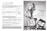 Manual de Usuario - Daewoo Electronics Mé · PDF filemanual de usuario modelos: refrigerador antes de conectar por primera vez su refrigerador lea cuidadosamente este manual dfr-44520g
