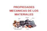 PROPIEDADES MECANICAS DE LOS MATERIALES · PDF filePROPIEDADES MECANICAS ... Una respuesta es mediante los ensayos mecánicos PROPIEDADES MECANICAS ... MATERIALES CERAMICOS Y COMPUESTOS