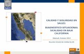 CALIDAD Y SEGURIDAD EN SALUD: DIAGNOSTICO SITUACIONAL ... · PDF fileCALIDAD Y SEGURIDAD EN SALUD: DIAGNOSTICO SITUACIONAL SICALIDAD EN BAJA CALIFORNIA Mexicali, Octubre 2013 Reunión