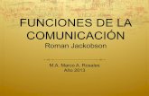 FUNCIONES DE LA COMUNICACIÓN - Creaciondementes · PDF fileFUNCIONES DE LA COMUNICACION ! Jackobson define seis funciones fundamentales que desempeña el lenguaje y la comunicación: