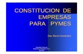 Constitucion de Empresas para PYMES -  · PDF fileFernández Llerena & Rodas Farro Abogados S.A.C. 222-0525 1 CONSTITUCION DE EMPRESAS PARA PYMES