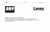 Laney RB9 Manual de Usuario - :: Casa Veerkamp :: · PDF fileEl RB9 es un cabezal de amplificador de bajo de 300W, ... Este aumento reduce algunos de los armónicos de las importantes
