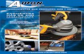 Airon Tools/catalogo Airon Tools.pdf · Con cuadro de 1/2” Torque máximo: 450 Nm (330 ft.lb) Velocidad en vacío: 2,000 rpm Peso: 2 kg y 2.8 kg respectivamente Torque máximo: