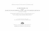 CRÓNICA - Biblioteca Nueva discurso Cronica del... · Fernando Lázaro Carreter CRÓNICA DEL DICCIONARIO DE AUTORIDADES (1713-1740) Discurso leído el día 11 de junio de 1972 en