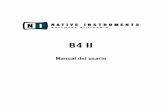 B4 II - Native Instruments · PDF fileUtilización de Presets ... El órgano B3 original estableció un estándar debido a su potente sonido y a una interfaz única