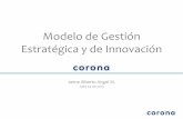 Modelo de Gestión Estratégica y de Innovación · PDF fileOrganización Corona Contexto General Organización CORONA Multinacional familiar con más de 130 años de experiencia en