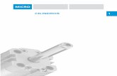 CILINDROS 1 - MICRO Automaciónmicroautomacion.com/catalogo/01Cilindros.pdf · 1.0.1.2 Ávaco para el cálculo del volúmen de aire por mm de carrera Cilindros neumáticos Consumo