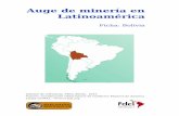 Auge de minería en Latinoamérica - fdcl.org · PDF fileAuge de minería en Latinoamérica Ficha: Bolivia Informe de referencia, FDCL Berlin, 2015 Autores: Coordinación Observatorio