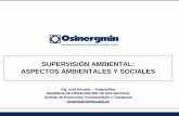 SUPERVISIÓN AMBIENTAL: ASPECTOS …gasnatural.osinerg.gob.pe/.../GFGN/AspectosAmbientalesySociales... · SUPERVISIÓN ASPECTO AMBIENTAL DEL OSINERGMIN Monitoreo de Biodiversidad