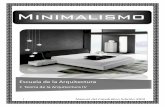 Minimalismo -   · PDF file3 Manual del Catedrático Edición 2012 El minimaslismo es un signo de