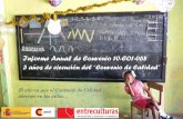 Informe Anual de Convenio 10-CO1-068 - · PDF fileEn 41 centros educativos . en el . D. ... en 13 pa íses latinoamericanos implementan Planes de Mejora de ... desde el sistema de