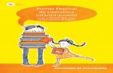 Primer Festival de Literatura Infantil- · PDF file17:30 hrs Charla-Taller Cómics: “Creación de una Historieta Colectiva”. Con Gonzalo Martínez. Para jóvenes entre 13 a 18