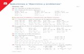 Soluciones a “Ejercicios y problemas” · PDF file˜ Productos notables y extracción de factor común 32 Extrae factor común en cada uno de los siguientes polinomios: a) 3x +