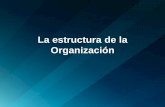 La estructura de la Organización · PDF fileSe refiere a la división del trabajo en departamentos o subsistemas y en capas de niveles jerárquicos, y puede ser: Horizontal: en departamentos