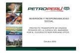 INVERSIÓN Y RESPONSABILIDAD SOCIAL - bcrp.gob.pe · PDF file“proyecto de transporte de crudo pesado por el onp” campos de producciÓn construcciÓn de oleoducto terminal bayovar