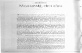 Alfredo Gurza Mayakovski: cien años · PDF fileEn 1912 Burliuk y Mayakovski publican la «Bofetada al gusto del público", un ... Del escupitajo de una mujer miserable nacen gigantes