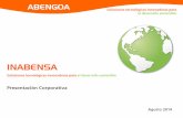 Presentación de PowerPoint - Inabensa :: Su interlocutor ... · PDF fileResponsabilidad social Responsabilidad social corporativa Comprometidos con la sociedad presente y futura,