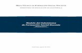 Modelo del Subsistema de Formación Inicial Docente · PDF fileRelación entre la formación inicial ... la protección del medio ambiente, valores y mecanismos de la ... de San Carlos