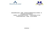 MANUAL DE ORGANIZACIÓN Y FUNCIONES DEL · PDF fileorganigrama estructural y funcional ... - banco de sangre - diagnostico-imagenes - farmacia - nutricion y dietetica - servicio social