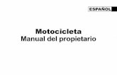 Motocicleta Manual del propietario - Kawasaki · PDF filerias para manejar una motocicleta de forma segura. ... Tanto la carga inadecuada como el montaje o uso incorrecto de accesorios