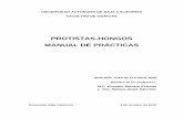 PROTISTAS-HONGOS MANUAL DE PRÁCTICAS - …fc.ens.uabc.mx/documentos/manuales/manual hongos-protistas.pdf · Protistas-hongos 1 Barreto E. y Ayala ... Usar bata de laboratorio, lo