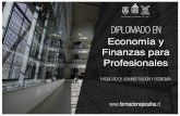 Brochure Economía y Finanzas para · PDF fileObjetivo Proporcionar conocimientos para profesionales de ciencias afines sobre el desempeño de la economía y las principales variables