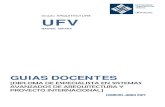 Grado ARQUITECTURA UFV - · PDF fileGEHL, JAN. "La humanización del espacio urbano: la vida social entre los edificios", ED. Reverté, Madrid 2006 LA PUERTA, J.M. “Manual de vivienda