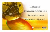 363mo establecer un negocio en Puerto Rico [Read-Only]) · PDF file• Contribuye para aumentar la probabilidad de éxito. • Documento utilizado por inversionistas potenciales, banqueros,