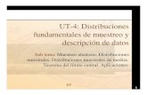 UT-4: Distribuciones fundamentales de muestreo y ... · PDF file2 Organización de la Clase 1. Introducción 2. Distribuciones fundamentales de muestreo 3. Algunas aplicaciones al